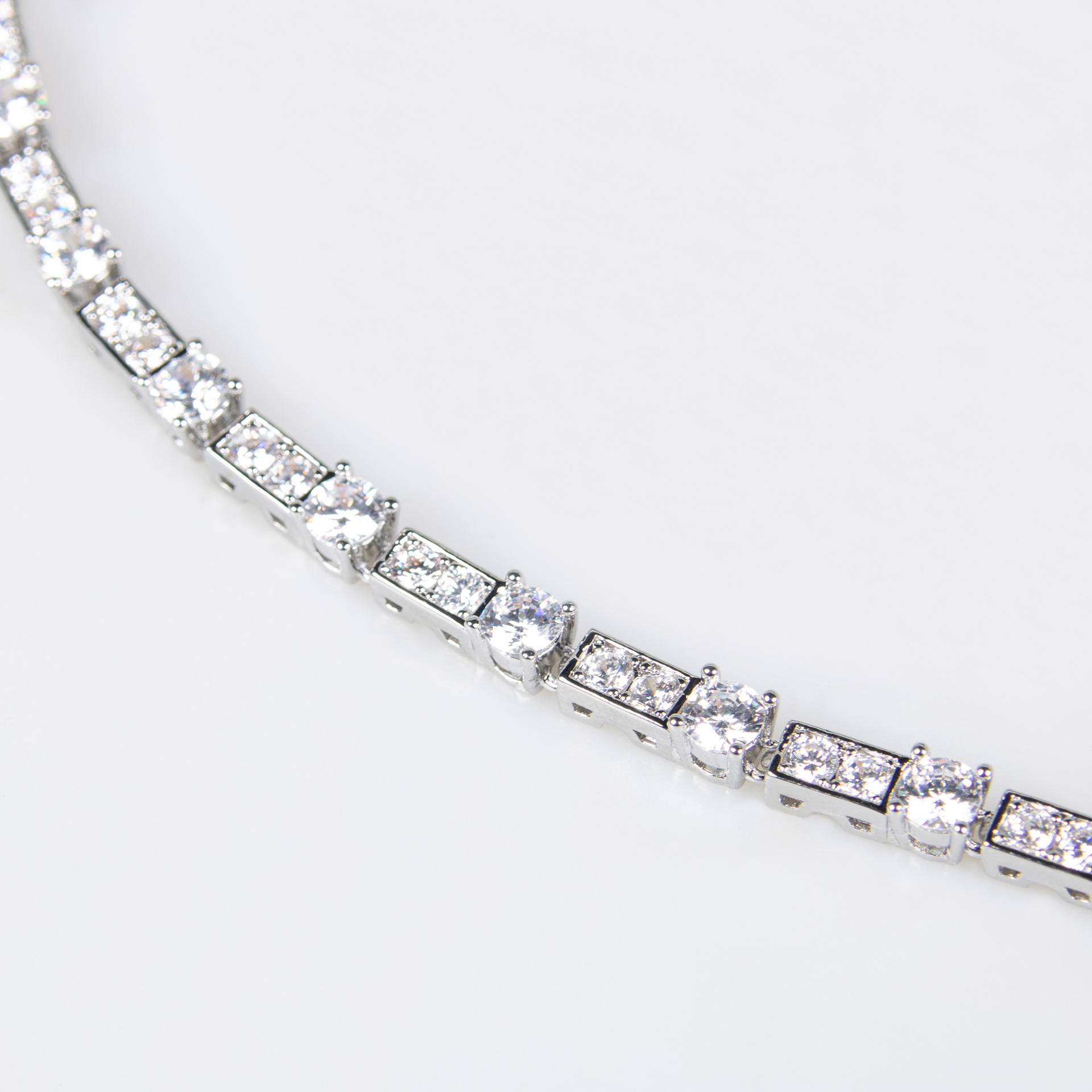 S925 Silver Snake-Shaped Necklace Set with Full Zirconia Pave Vera Lux