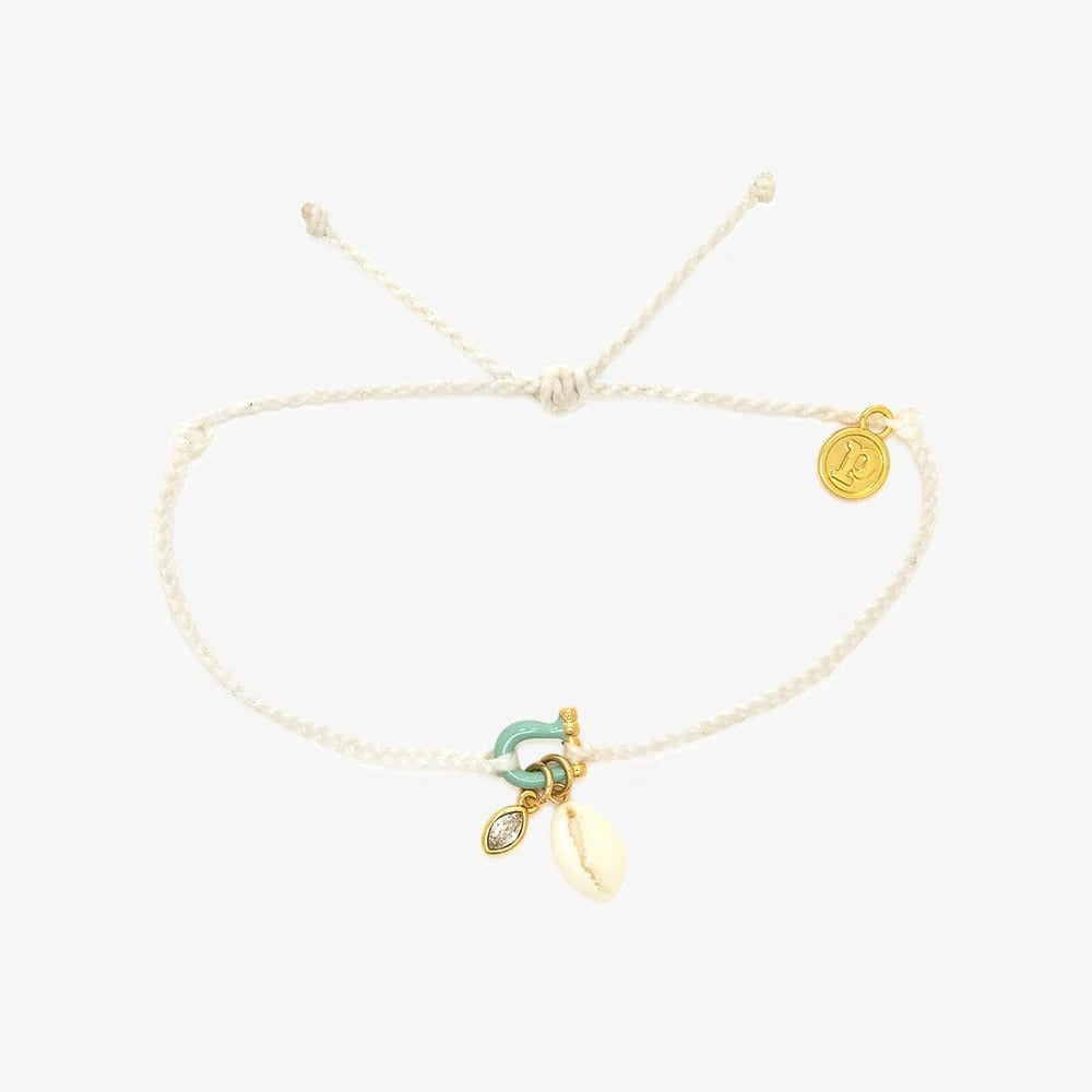 Horseshoe Shell Necklace Colorful Natural Stone Pendant Necklace Bracelet Vera Lux