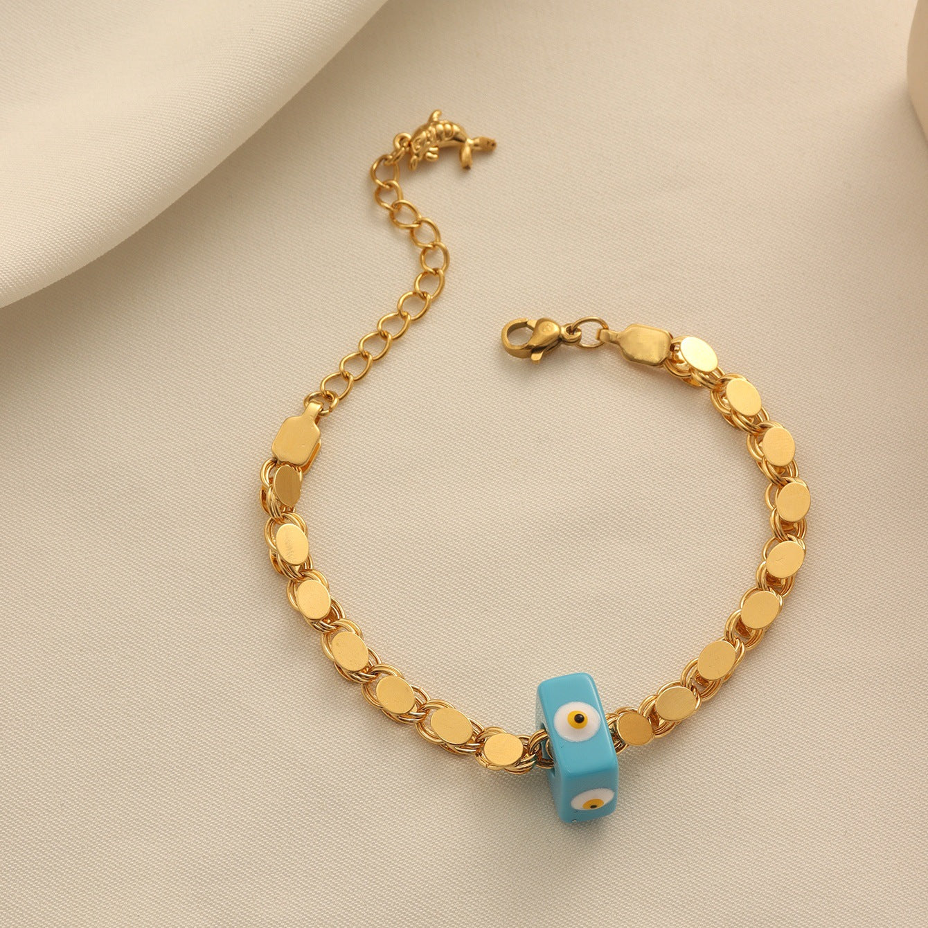 Bohemian Evil Eye Coin Bracelet Vera Lux