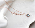 Personalized Cursive Name & Birthstone Necklace Vera Lux