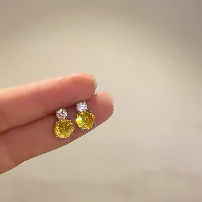 Gold Plated Mini Heart Stud Earrings Ins Popular Niche Jewelry For Women Daily Wear Vera Lux