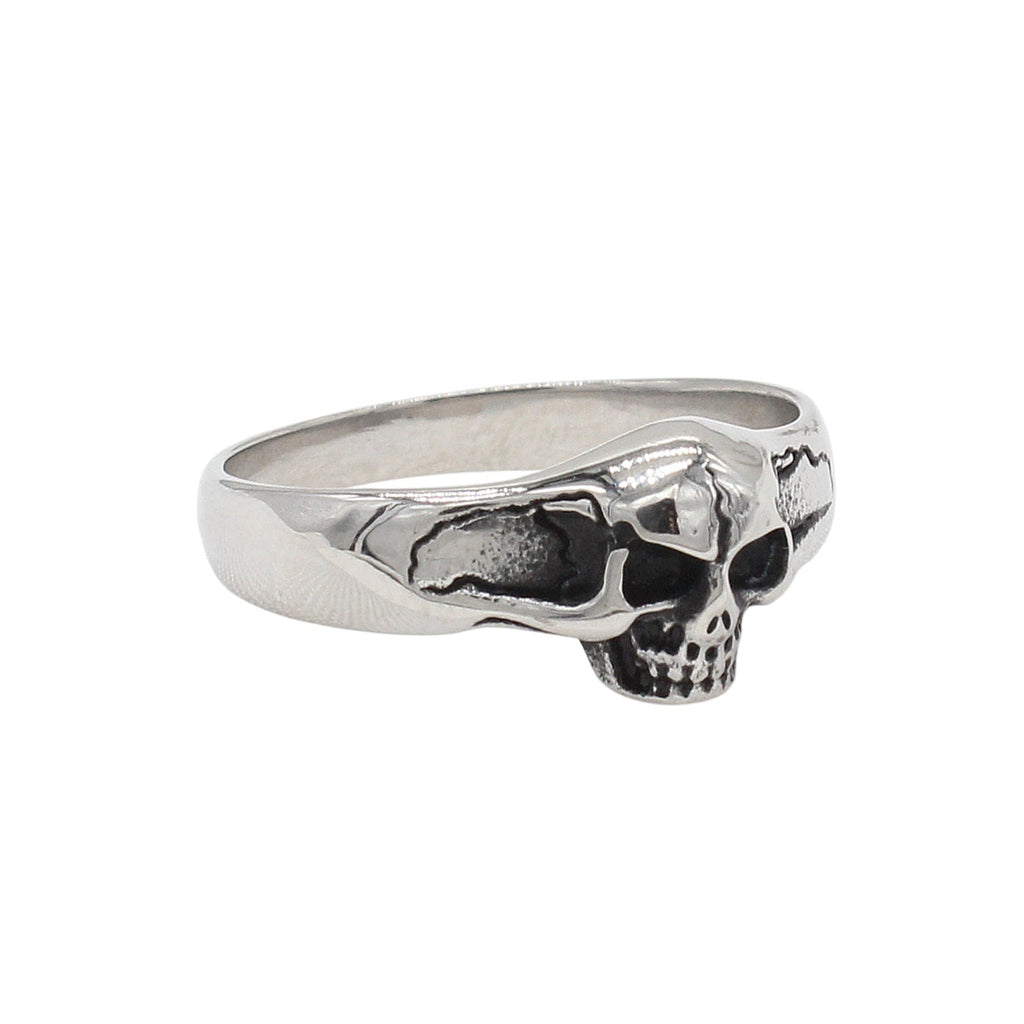 European And American Style Personalized Vintage Skull Titanium Steel Ring Vera Lux