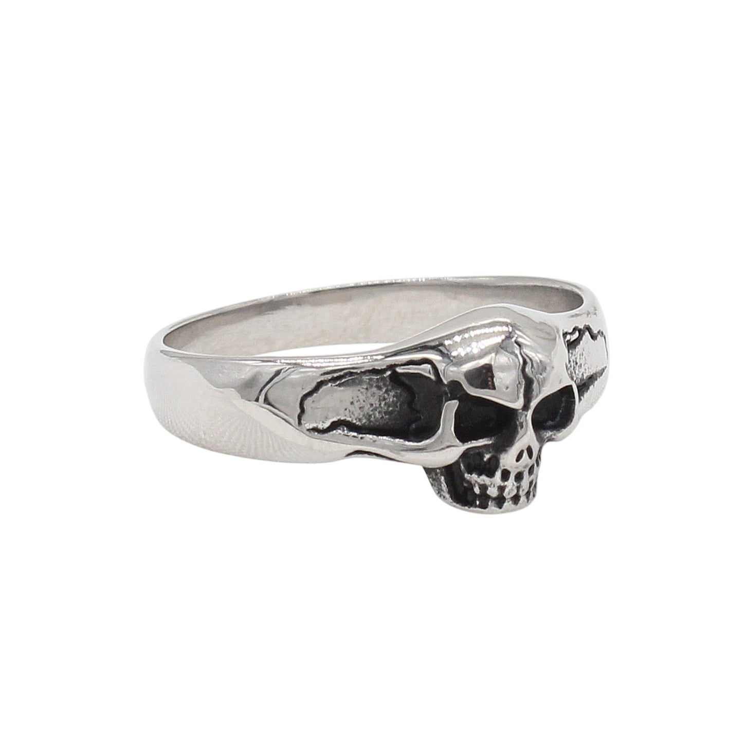 European And American Style Personalized Vintage Skull Titanium Steel Ring Vera Lux