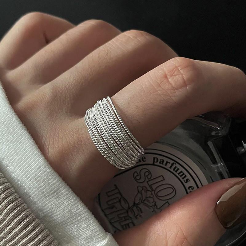 925 Sterling Silver Irregular Plain Band Ring For Women, Minimalist INS Style, Non-Tarnish Versatile Stackable Finger Rings Vera Lux