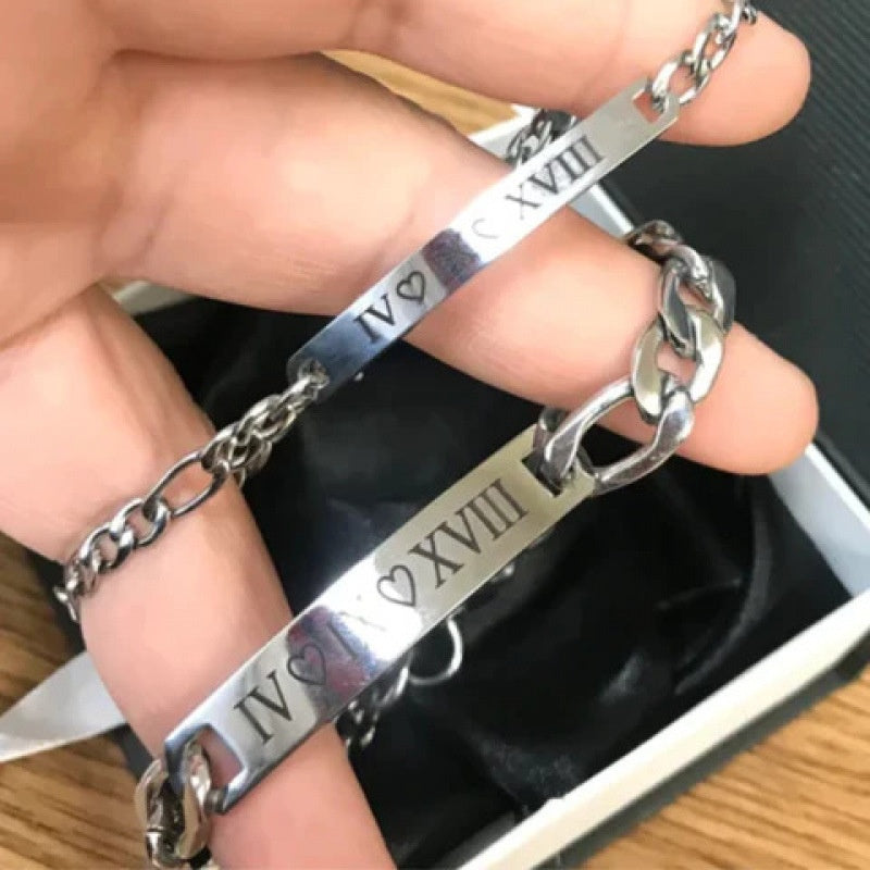 European And American Jewelry Couple Bracelet Titanium Steel Vera Lux