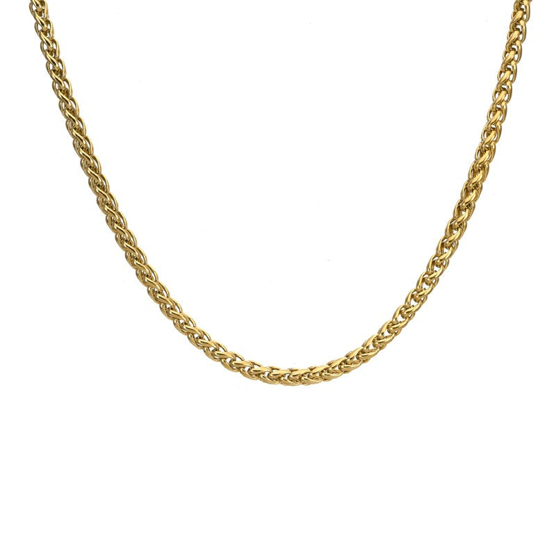 Stainless Steel Skeletal Chain Personalized Simple Fashionable Versatile Necklace Jewelry Vera Lux