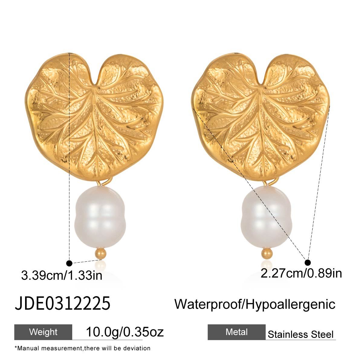 Freshwater Pearl Lotus Drop Earrings Vera Lux