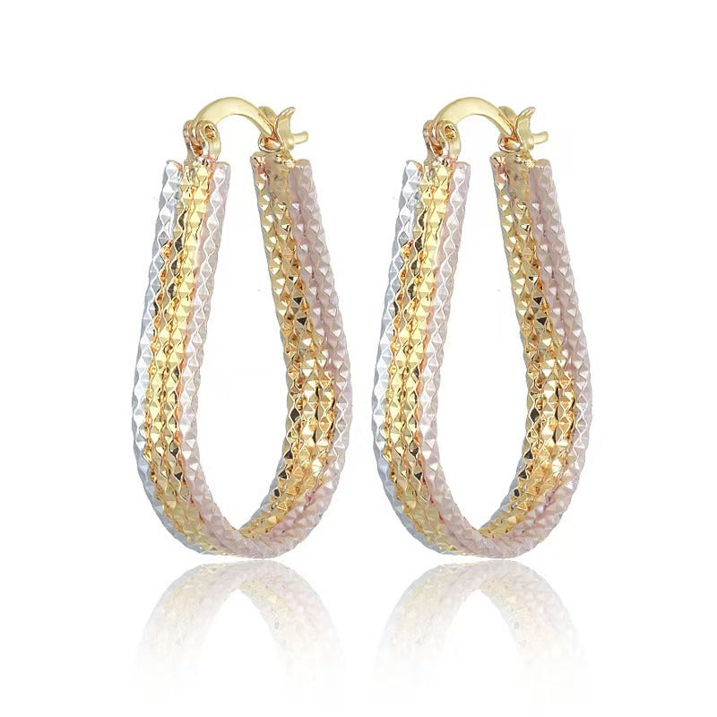 European And American Trendy Womens Copper Earrings Vera Lux