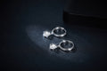 S925 Sterling Silver 4x6mm Pear Cut Moissanite Hoop Earrings  Platinum Plated Dangle Huggie Earrings With GRA Certificate Elegant Jewelry Gift Box Set For Women Vera Lux