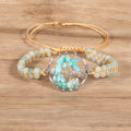 Tree-shaped Charm Double-strand Braided Bracelet Vera Lux