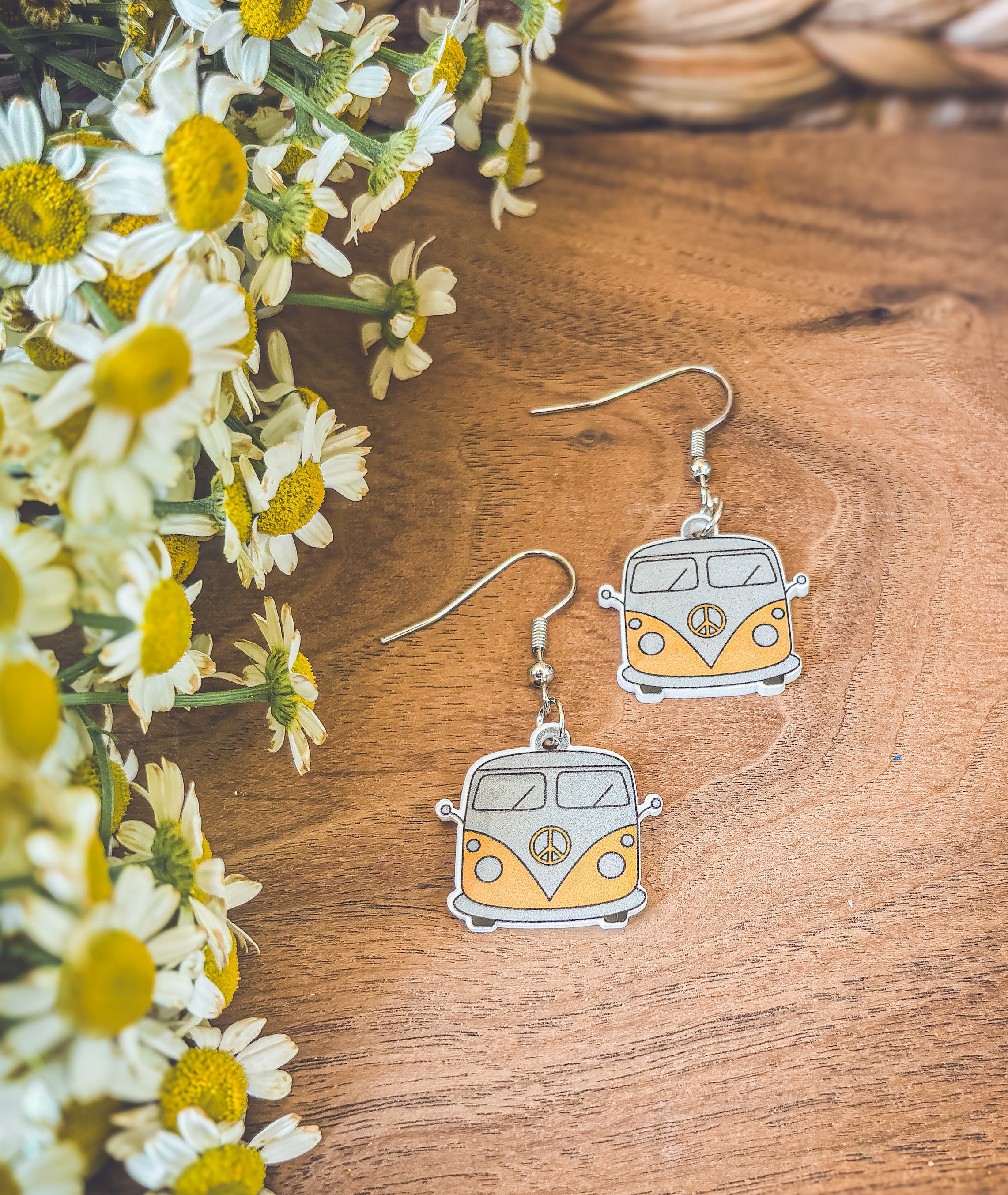 Adorable Vintage Van Earrings Rooted Home Goods