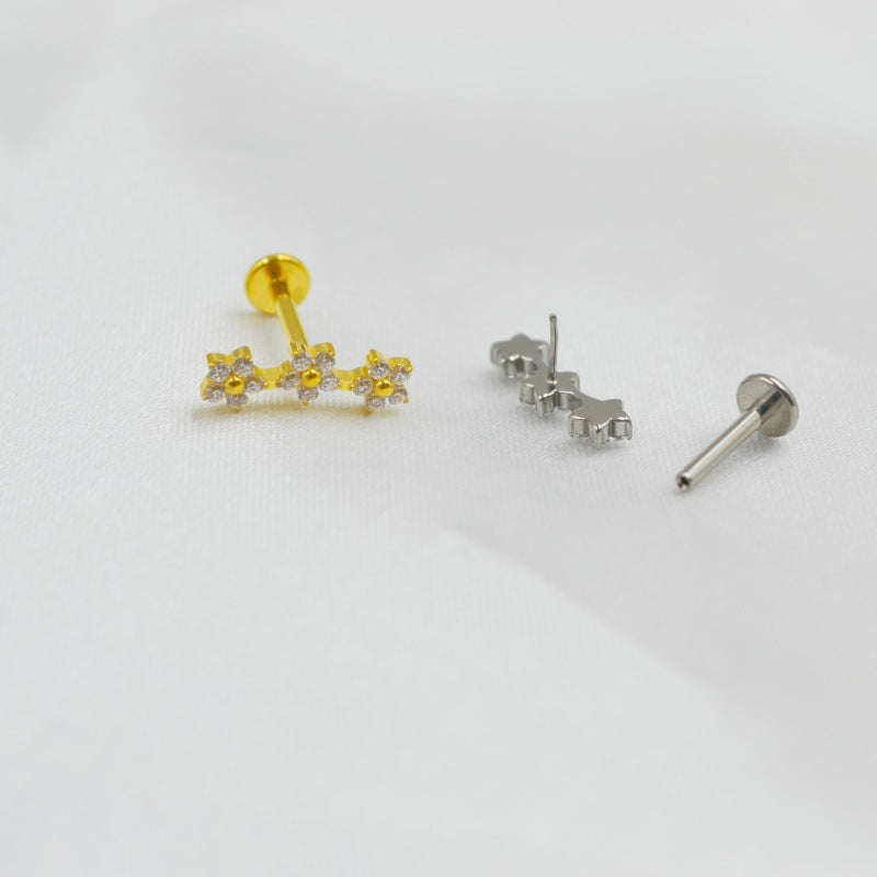 Titanium Alloy F136 Piercing Jewelry Ear Bone Stud Vera Lux
