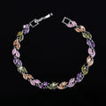Small leaf zircon bracelet Vera Lux