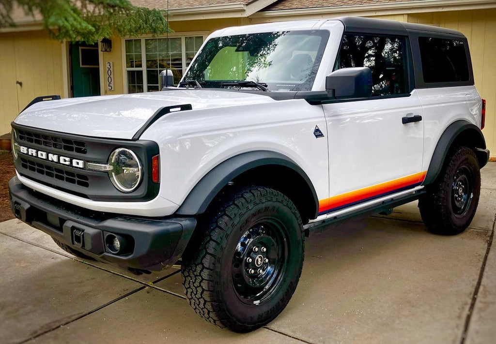 Retro Vintage Lower Door Protection - 2021+ Bronco StickerFab