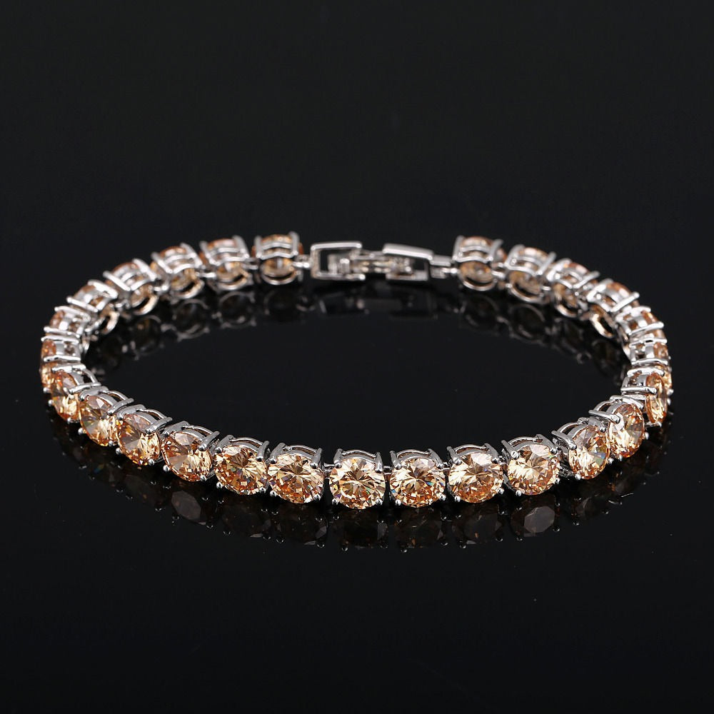 S925 Sterling Silver Lightweight Luxury Zircon Bracelet Vera Lux
