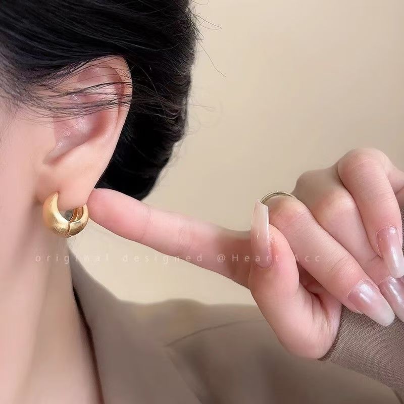 Women's Pure Silver Post Earrings With Traditional Brushed Craft, Light Luxury High-end Stud Earrings, 2026 New Bestseller, Exquisite Niche Ear Jewelry Vera Lux