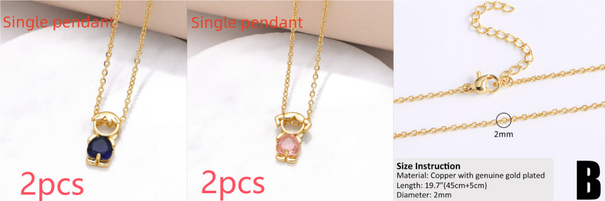 Copper-plated 18k Gold DIY Hip-hop All-match Chain Necklace Vera Lux