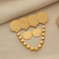 Vintage Coin Tassel Brooch Pin Vera Lux