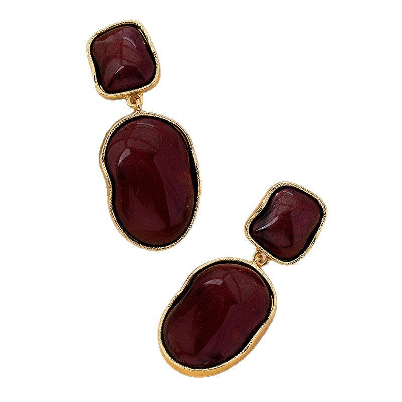 Geometric Resin Drop Earrings Collection Vera Lux