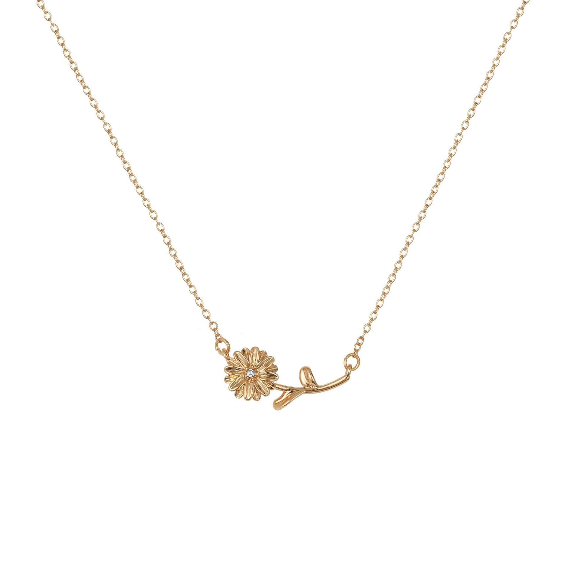 December Birth Flower 3D Pendant Necklace Vera Lux