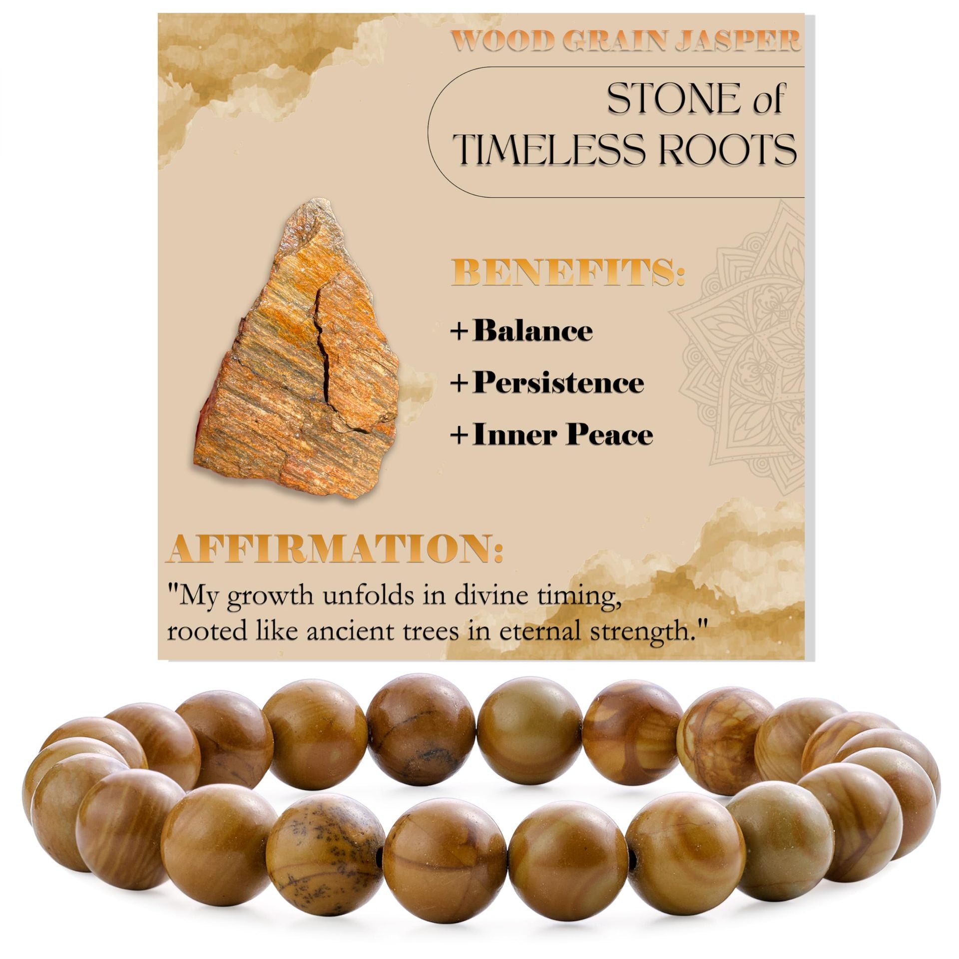 8mm Natural Stone Bead Bracelet White Turquoise Vera Lux