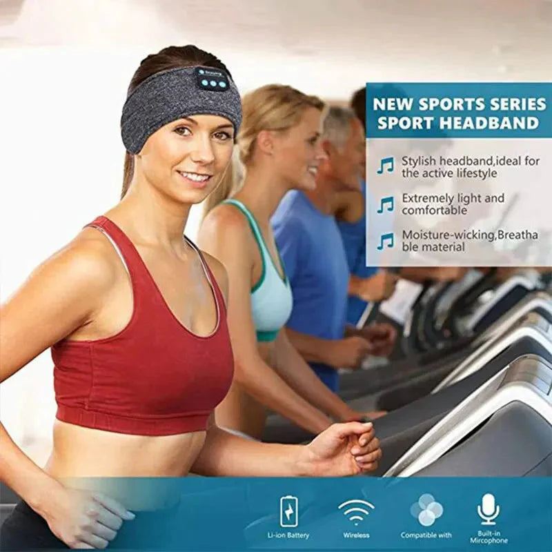 Bluetooth Sleep Headband – Wireless Headphones, Built-In Speakers, Comfortable Fabric, 10-Hour Battery Life Whatever the Treasure