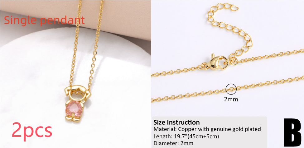 Copper-plated 18k Gold DIY Hip-hop All-match Chain Necklace Vera Lux