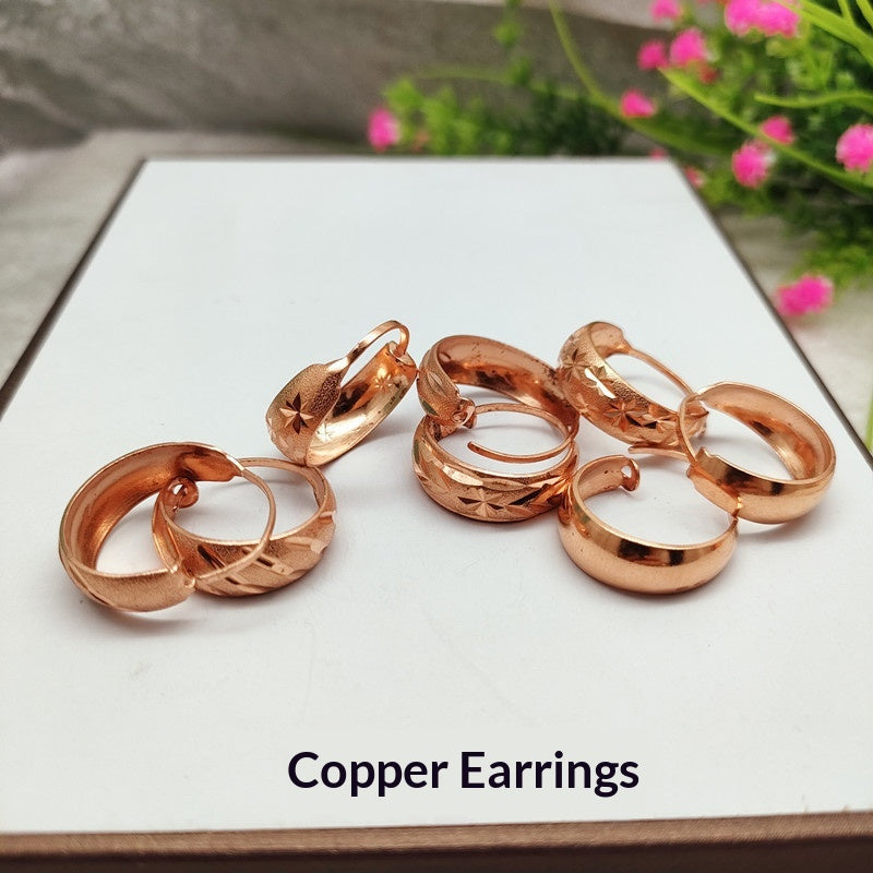 Retro Ethnic-style Copper Earrings Vera Lux