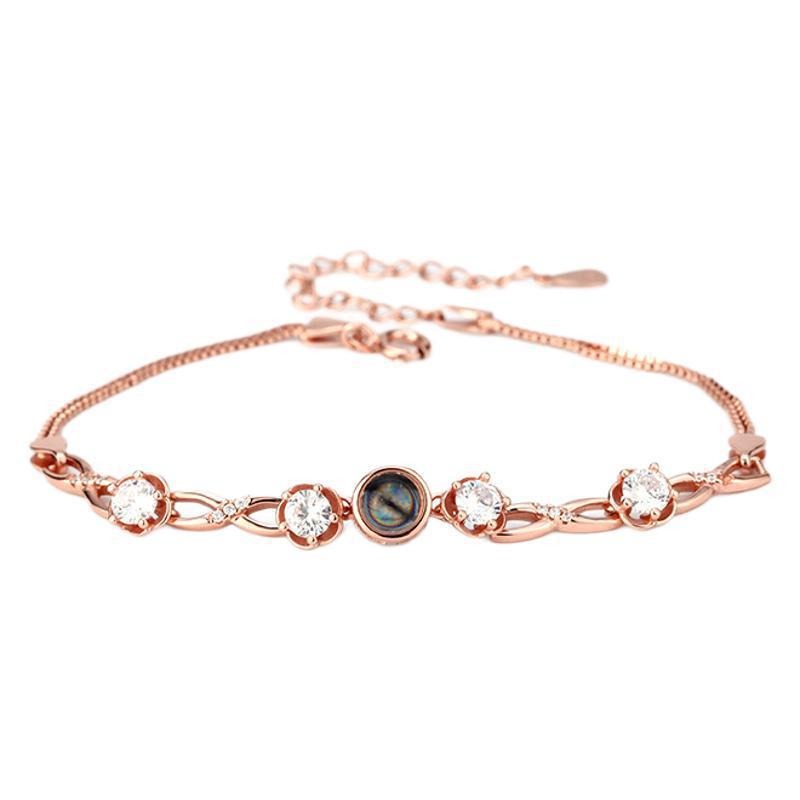 Customized Infinity Symbol Photo Projection Bracelet Vera Lux