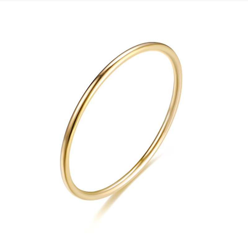 1mm Plain Band Ultra-thin Ring Couple Rings Vera Lux