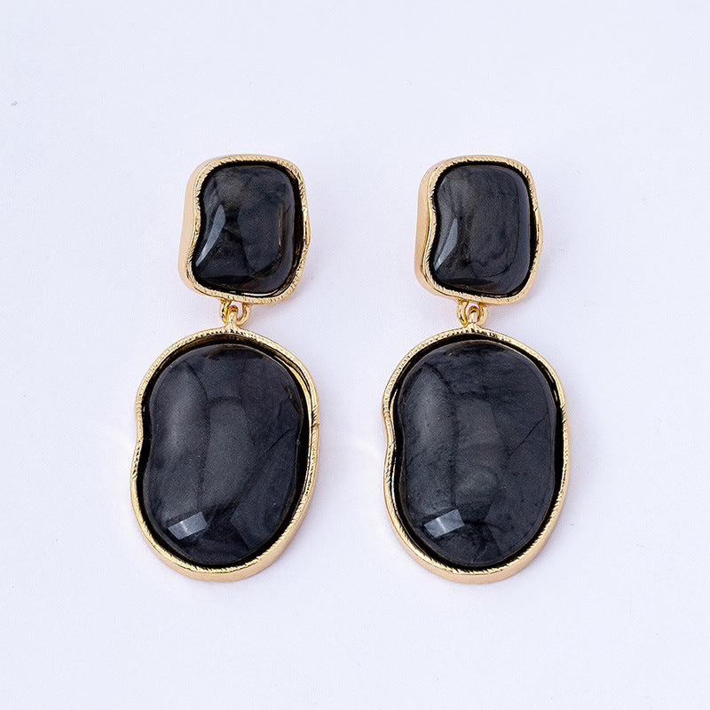 Geometric Resin Drop Earrings Collection Vera Lux