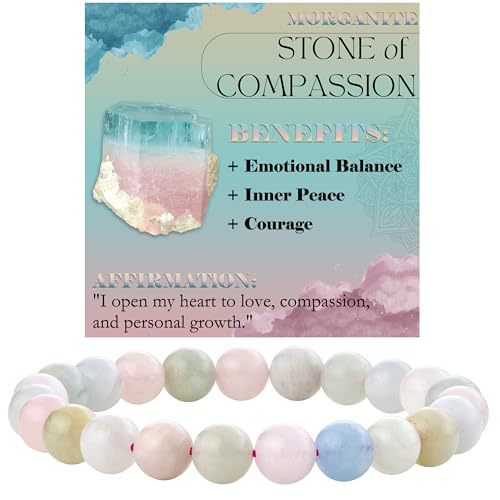 8mm Natural Stone Bead Bracelet White Turquoise Vera Lux