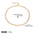 18K gold ring with gold and silver color matching design trendy personality necklace Vera Lux