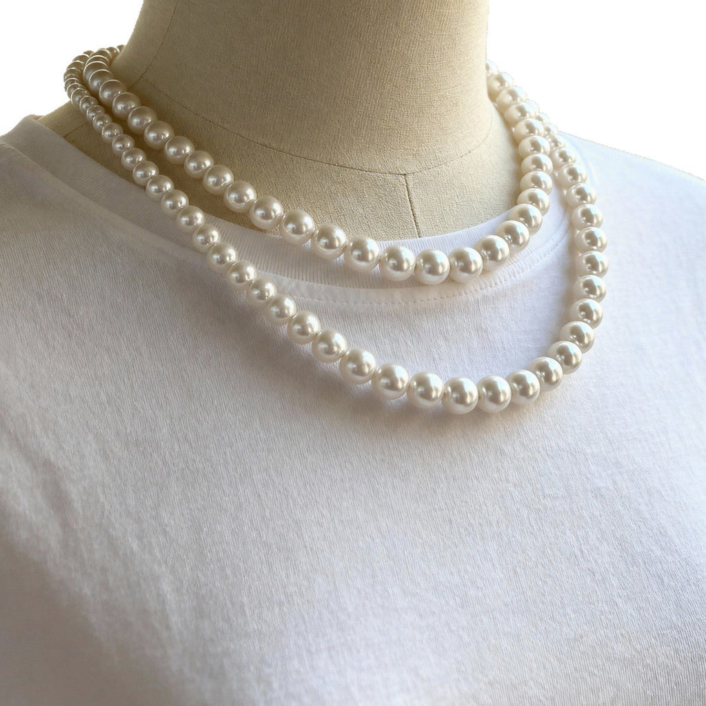 Natural Freshwater Baroque Shaped Pearl Necklace Vera Lux