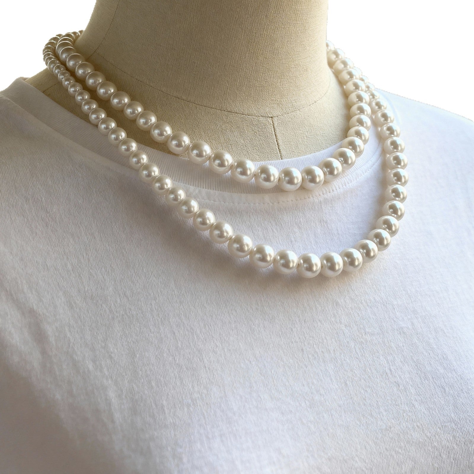 Natural Freshwater Baroque Shaped Pearl Necklace Vera Lux