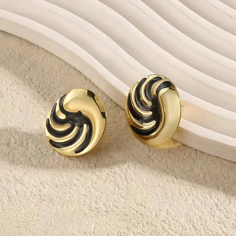 Stainless Steel Oil-dripping Women's Earrings Vera Lux