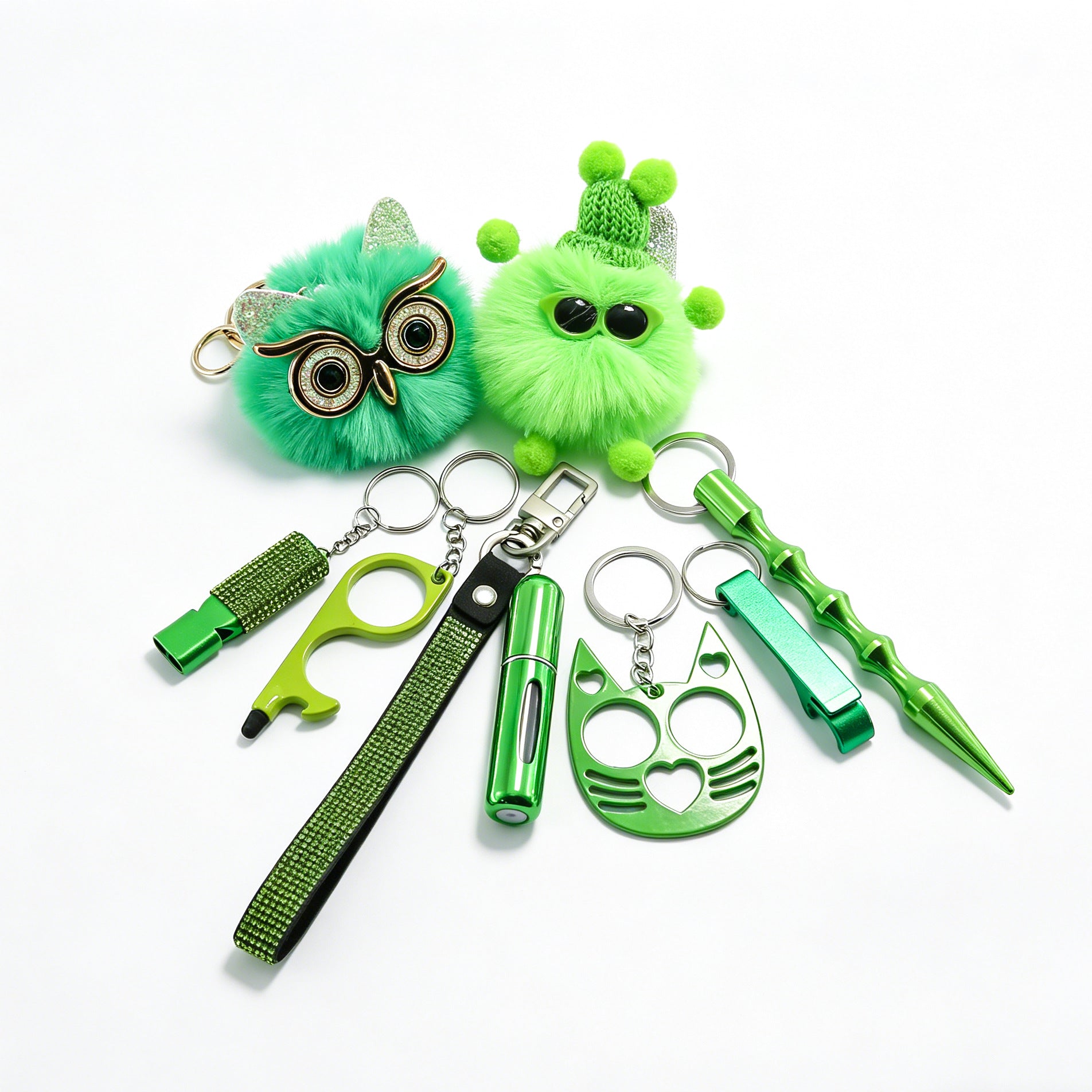 Ins Little Coal Ball Self-defense Keychain Vera Lux