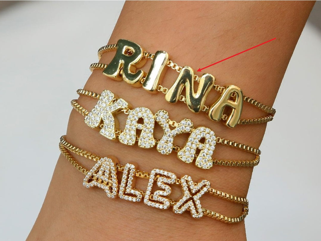 Personalized Bracelet Made By Combining English Letters Diy To Create A Name Vera Lux