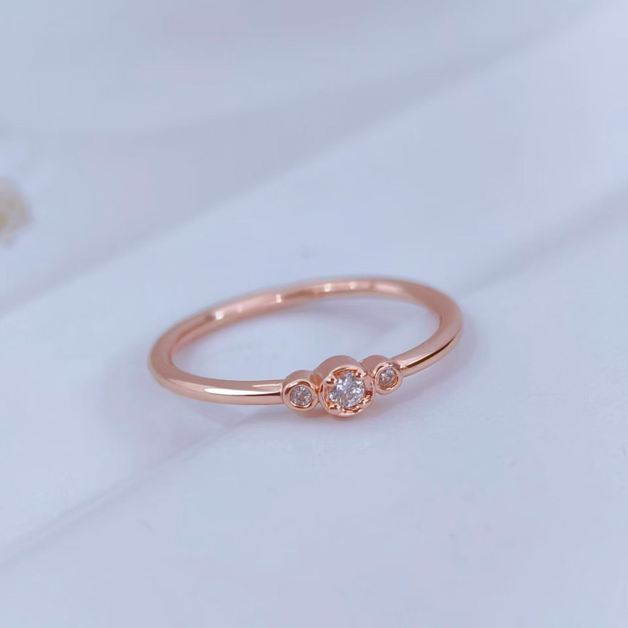 Japanese-style Ultra-fine Non-fading Zircon Ring For Women Vera Lux