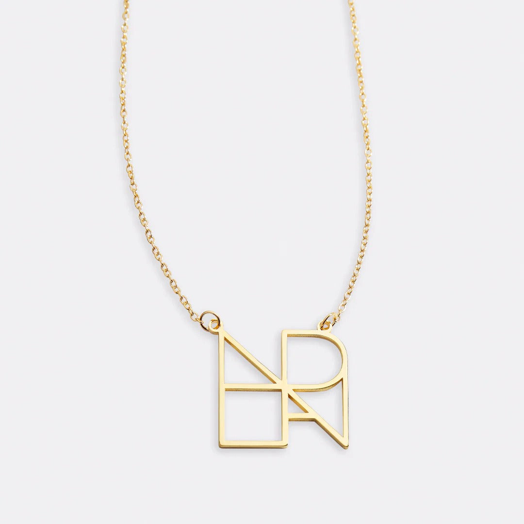 18k gold light luxury combination customized letter necklace Vera Lux