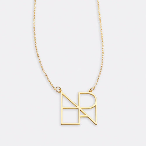 18k gold light luxury combination customized letter necklace Vera Lux