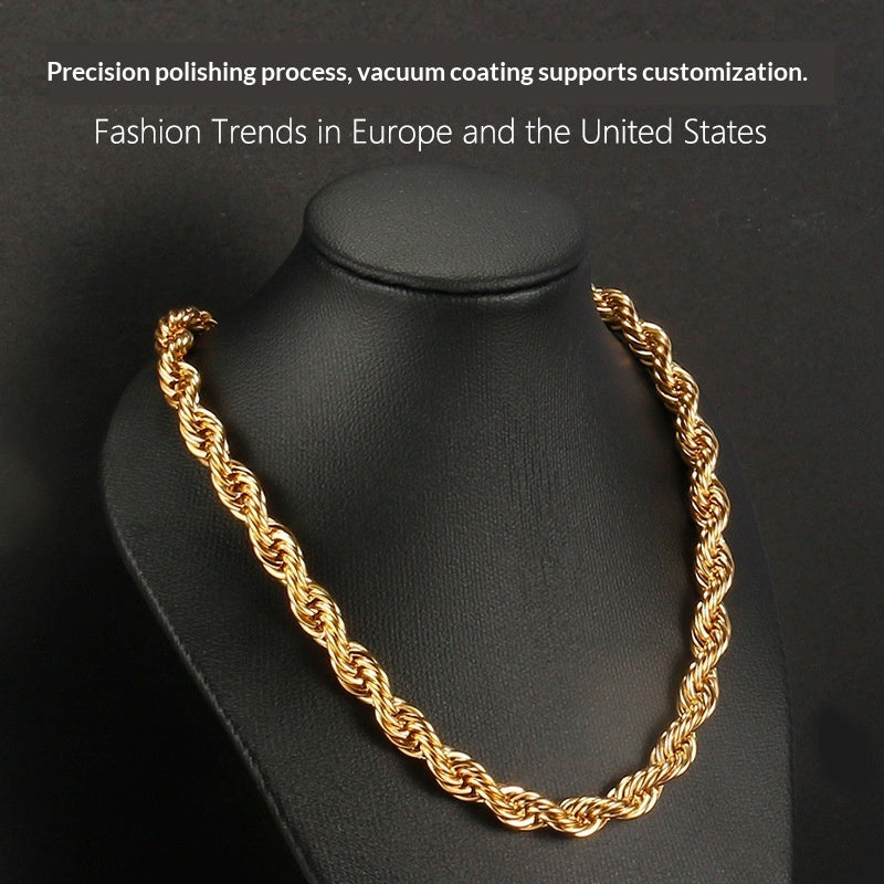 Versatile Stainless Steel Twisted Chain Vera Lux