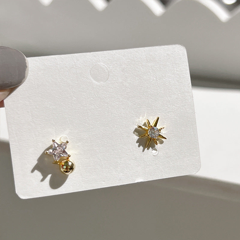 Ins Aesthetic Small Heart Gold Studs Trendy Niche Elegant Female Ear Accessories Vera Lux