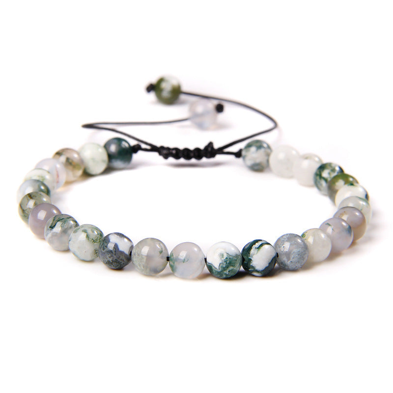 6mm Natural Stone Beads Womens Bracelet Yoga Energy Sports Vera Lux