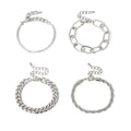 Smooth C-shaped mixed twist O-shaped bracelet Vera Lux