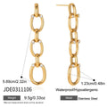 Rhinestone Chain Tassel Earrings Vera Lux