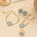 Bohemian Evil Eye Necklace, Bracelet and Earring Set Vera Lux