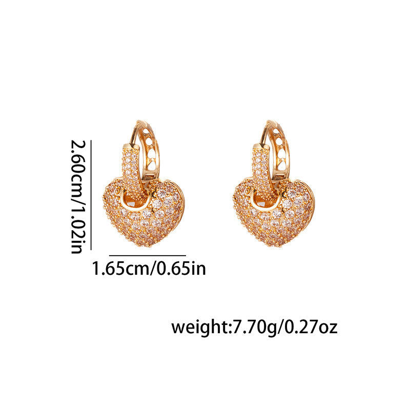 Womens Elegant Zircon Earrings Subtly Luxurious Vera Lux