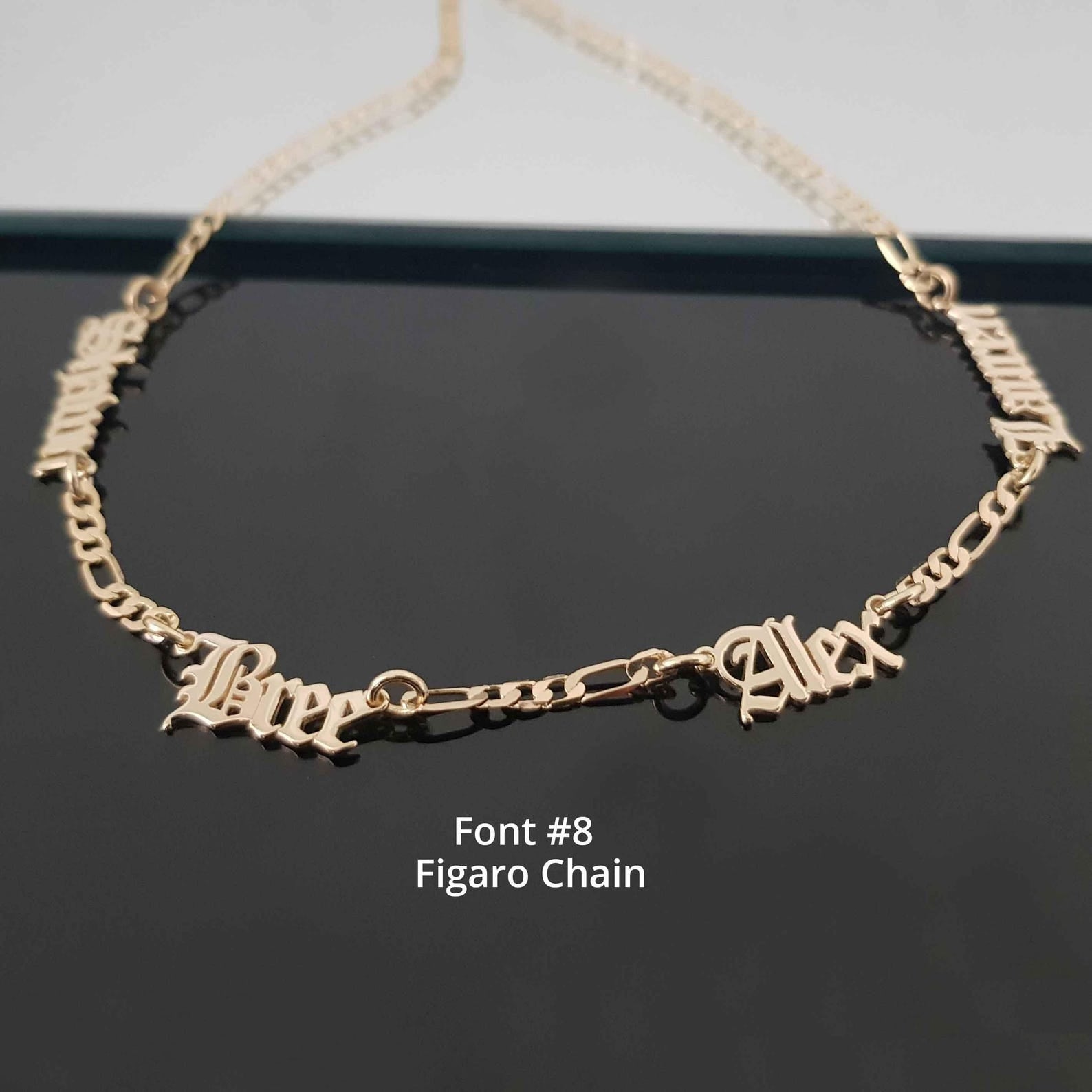 Custom Multiple Name Necklace with Chain Options Vera Lux
