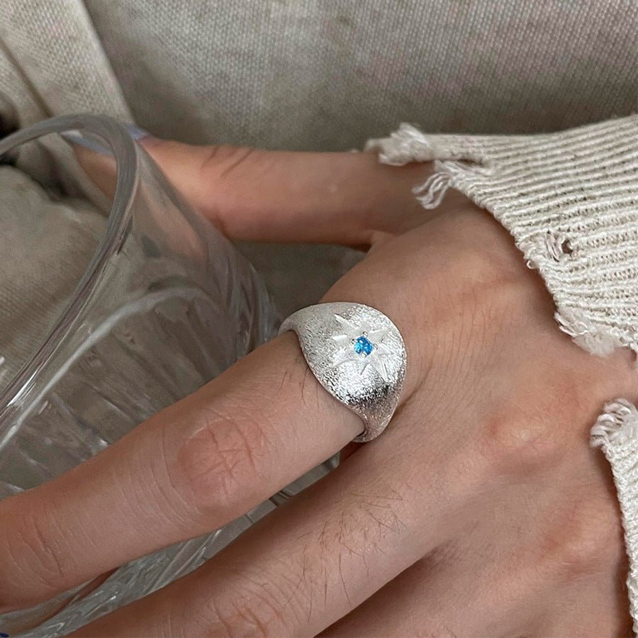 Women S925 Silver Vintage Ring, Minimalist Luxury Non-Tarnish Jewelr Vera Lux